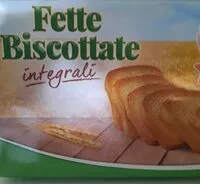 Mängden socker i Fette biscottate integrali