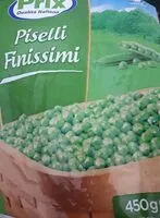 Mängden socker i Piselli finissimi