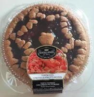 Mängden socker i Torta con crema ai frutti rossi