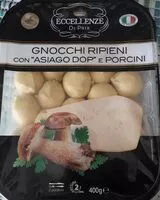 Mängden socker i Gnocchi ripieni con asiago dop e porcini