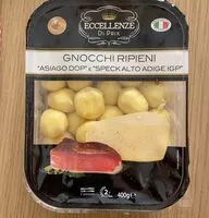 Mängden socker i Gnocchi ripieni Asiago Dop e Speck Alto Adige Igp