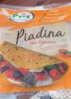 Mängden socker i Piadina con curcuma