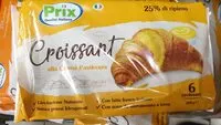 Mängden socker i Croissant alla crema pasticcera