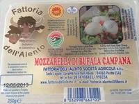 Mängden socker i Mozzarella di Bufala Campana AOP - 250 g - Fattoria dell'Alento