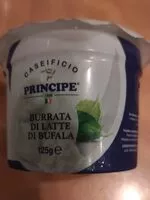 Mängden socker i Burrata di latte di bufala