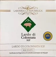 Mängden socker i Lardo di colonnata IGP