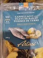 Mängden socker i Cappellacci aux filet de bar et pomme de terre
