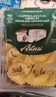 Mängden socker i Cappellacci cèpes et fromage asiago aop