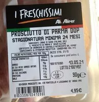 Mängden socker i Prosciutto di Parma dop