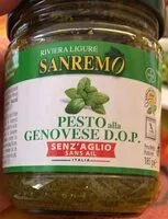 Mängden socker i Pesto alla genovese DOP senz’aglio