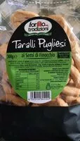 Mängden socker i Taralli Pugliesi ai semi di finocchio