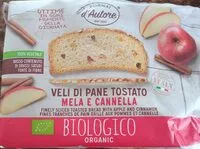 Mängden socker i Veli di pane tostato mela e cannella