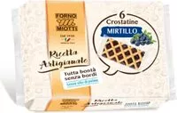 Mängden socker i Crostatine al mirtillo senza bordi