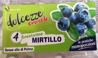 Mängden socker i Crostatine mirtillo