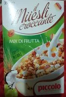 Mängden socker i Muesli croccante mix di frutta