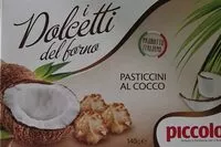 Mängden socker i Pasticcini al cocco