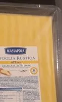 Mängden socker i Sfoglia rustica