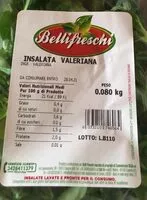 Mängden socker i Insalata valeriana