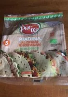 Mängden socker i Piadina al grano khorasan