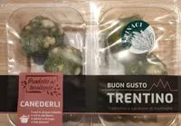 Mängden socker i Canederli agli spinaci