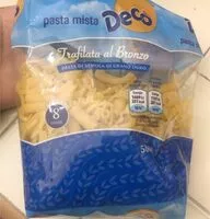 Mängden socker i Pasta mista