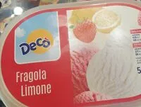 Mängden socker i Gelato decò fragola e limone