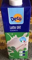 Mängden socker i Latte uht scremato