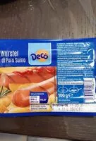 Mängden socker i Wurstel di puro suino