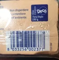 Mängden socker i Pasta sfoglia