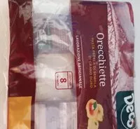 Mängden socker i Orecchiette pasta fresca