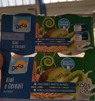 Mängden socker i Yogurt kiwi e cereali