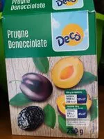 Mängden socker i Prugne denocciolate