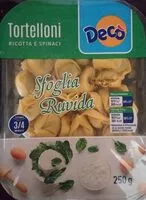 Mängden socker i Tortelloni ricotta e spinaci