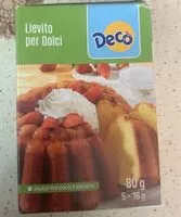 Mängden socker i Lievito per dolci