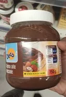 Mängden socker i Crema alle nocciole
