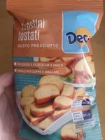 Mängden socker i Crostini tostati