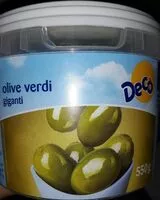 Mängden socker i Decò olive verdi giganti