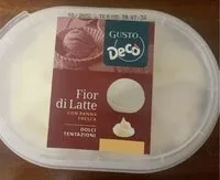 Mängden socker i Fior di latte con panna fresca