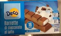 Mängden socker i Barrette di cioccolato al latte