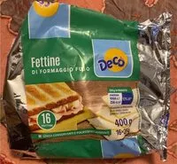 Mängden socker i Fettine di formaggio fuso