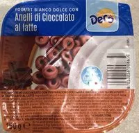 Mängden socker i Yogurt bianco dolce con anelli di cioccolato
