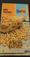 Mängden socker i Mais Pop corn