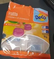 Mängden socker i Frutta caramelle gommose