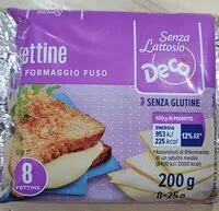 Mängden socker i Fettine di formaggio fuso senza lattosio