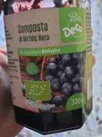 Mängden socker i Composta di mirtillo nero