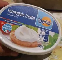 Mängden socker i Formaggio spalmabile decó