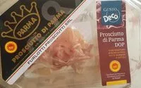 Mängden socker i Prosciutto crudo