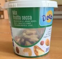Mängden socker i Mix frutta secca