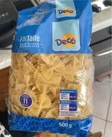 Mängden socker i farfalle