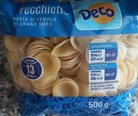 Mängden socker i Orecchiette